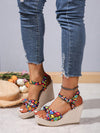 Summer Ready: Women's Printed Wedge Sandals with Waterproof Platform