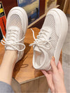 White College Style Mesh Sneakers: Comfortable and Chic Athletic Shoes