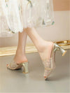 Crystal Lace High Heel Sandals: Elevate Your Summer Style