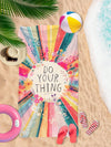 Artistic Floral Pattern Beach Towel: A Must-Have for Your Next Adventure!