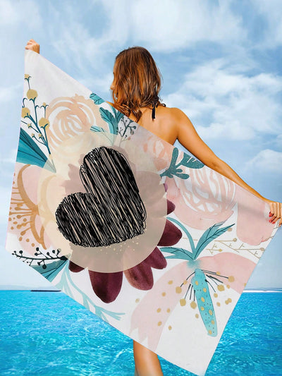 Artistic Floral Pattern Beach Towel: A Must-Have for Your Next Adventure!