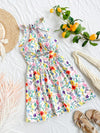 Floral Fantasy: Women's Hollow Out Waist Halter Dress for Spring & Summer Holidays