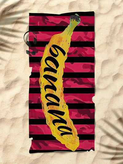 Sunny Days Ahead: Striped Banana Beach Towel for Ultimate Summer Fun