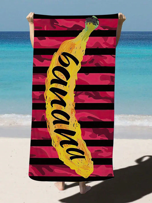 Introducing Sunny Days Ahead: Striped Banana<a href="https://canaryhouze.com/collections/towels" target="_blank" rel="noopener"> Beach Towel</a> - the ultimate summer essential for fun in the sun! Made with high-quality materials, this towel is perfect for all your outdoor adventures. With its vibrant stripes and playful banana print, it's sure to stand out at the beach or pool. Get ready for endless sunny days with this must-have accessory.