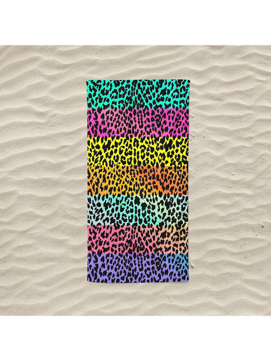 Made from high-quality microfiber, this Colorful Leopard Print <a href="https://canaryhouze.com/collections/towels?sort_by=created-descending" target="_blank" rel="noopener">Beach Towel</a> is perfect for a day at the beach. Its vibrant print will make you stand out and the microfiber material absorbs water quickly, making it ideal for drying off. A must-have for any beach-goer, man or woman.