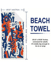 Ultimate Beach Towel: Super Absorbent, Sand-Proof, & Sun Protective - Perfect for Beach Party, Camping, Travel, and Holiday Gift Giving