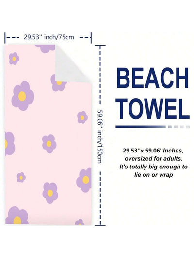 Ultimate Beach Towel: Super Absorbent, Sand-Proof, & Sun Protective - Perfect for Beach Party, Camping, Travel, and Holiday Gift Giving