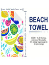 Ultimate Beach Towel: Super Absorbent, Sand-Proof, & Sun Protective - Perfect for Beach Party, Camping, Travel, and Holiday Gift Giving