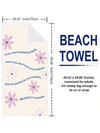 Ultimate Beach Towel: Super Absorbent, Sand-Proof, & Sun Protective - Perfect for Beach Party, Camping, Travel, and Holiday Gift Giving