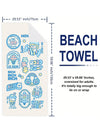 Ultra-Dry Extra Large Beach Towel: The Ultimate Summer Essential for Fun in the Sun!