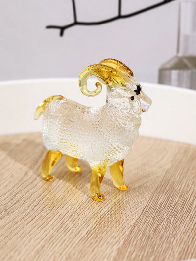 Cute Crystal Sheep Figurine: Adorable Desktop Decoration for Your Home
