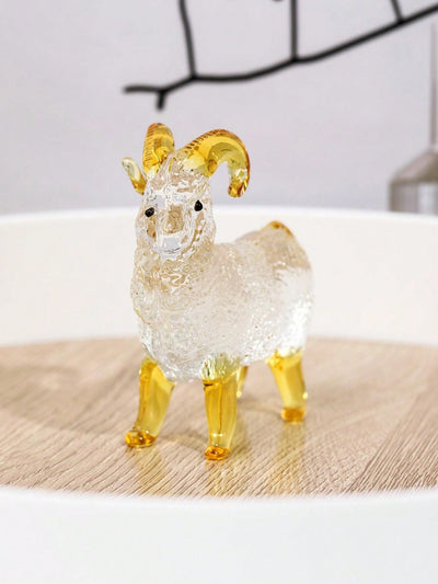 Cute Crystal Sheep Figurine: Adorable Desktop Decoration for Your Home