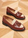 Chic and Stylish: Minimalist Fringe Decor Loafer Flats for Women