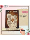 Chic Wooden Plaque Ornament: Perfect Mother's Day Gift for Home and Office Decor