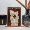 Chic Wooden Plaque Ornament: Perfect Mother's Day Gift for Home and Office Decor