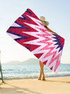 Summer Tie-Dye Superfine Fiber Beach Towel: Perfect for Beach, Pool, Gym, and More!