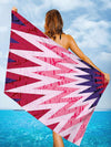 Summer Tie-Dye Superfine Fiber Beach Towel: Perfect for Beach, Pool, Gym, and More!