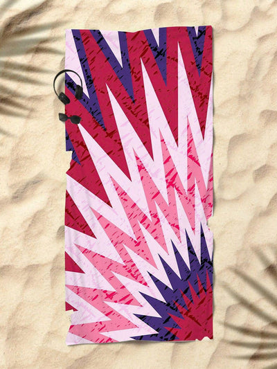 Summer Tie-Dye Superfine Fiber Beach Towel: Perfect for Beach, Pool, Gym, and More!