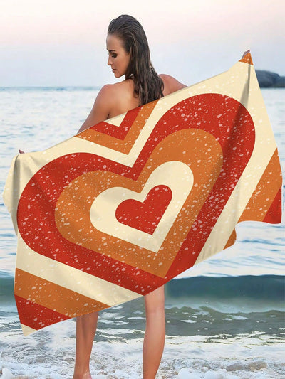 Summer Tie-Dye Superfine Fiber Beach Towel: Perfect for Beach, Pool, Gym, and More!