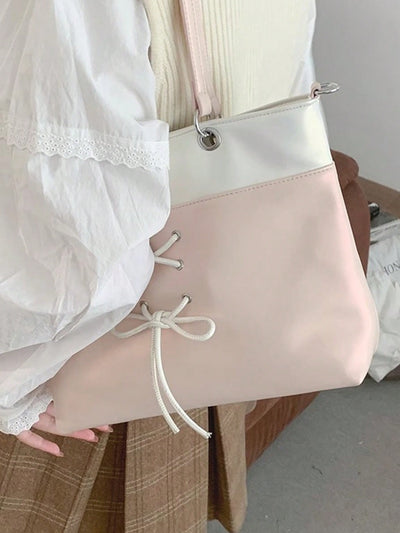 Pink Bow Chic: 2024 Fashion Tote Bag for Trendy Ladies