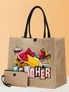 This Chic Teacher's Day Gift <a href="https://canaryhouze.com/collections/canvas-tote-bags?sort_by=created-descending" target="_blank" rel="noopener">Bag</a> Set is perfect for shopping and traveling with its versatile design. With plenty of space for all your essentials, it's the perfect accessory for any teacher on the go. Stay organized and stylish with this must-have bag set.
