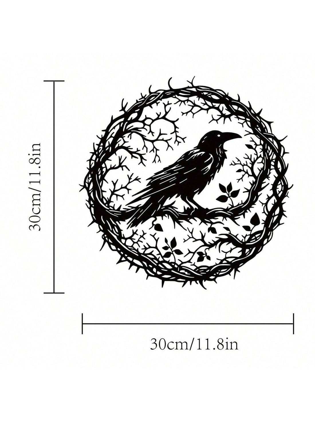 Elevate your space with our Mystical Metal Raven Wall Art. Handcrafted with care, this piece is perfect for wildlife lovers and adds a touch of intrigue to any Halloween decor. Made with quality materials, make a statement with this unique and mystical piece.