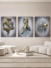 Introduce elegance and romance to your living space with our Modern Metal Character Statue Canvas Poster Set. These artistic pieces depict intricate statue designs on high-quality canvas, perfect for decorating your home or office. With their modern touch and romantic feel, these posters will elevate any room's aesthetic.