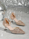 Diamond Dreams: 2024 New Spring/Summer Women's Laser Cut Hollow Out High Heel Sandals