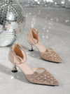 Diamond Dreams: 2024 New Spring/Summer Women's Laser Cut Hollow Out High Heel Sandals