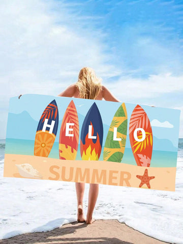 Experience the ultimate beach day with our Surf in Style Superfine Fiber Cartoon Tyrannosaurus <a href="https://canaryhouze.com/collections/towels" target="_blank" rel="noopener">Beach Mat</a>. Made with a luxurious and durable superfine fiber material, this mat will keep you comfortable and stylish while you soak up the sun. Perfect for any beach lover, this mat is a must-have for your next beach trip.