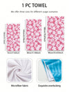 Red Rose Paradise: Ultra-Fine Fiber Absorbent Beach Towel for Swimming, Bathing, and Outdoor Travel