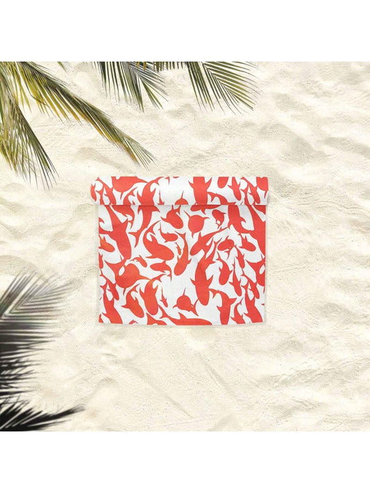 Shark Attack: Absorbent Beach Towel for the Ultimate Outdoor Adventure!