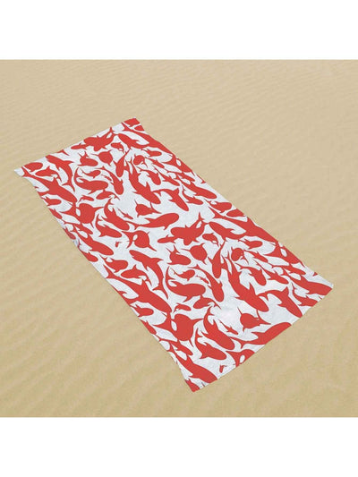 Shark Attack: Absorbent Beach Towel for the Ultimate Outdoor Adventure!