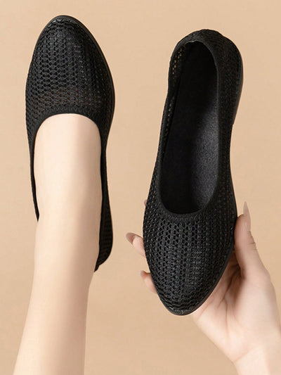 Comfortable Mesh Slip-On Shoes: Stylish and Anti-Slip Casual Flats