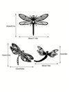 Enchanting 3-Piece Metal Dragonfly Wall Decor Set – Perfect for Indoor & Outdoor Spaces