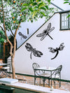 Enchanting 3-Piece Metal Dragonfly Wall Decor Set – Perfect for Indoor & Outdoor Spaces