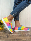 Summer Graffiti Flat Sneakers: Trendy Slip-On Lazy Shoes for Women