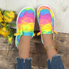 Summer Graffiti Flat Sneakers: Trendy Slip-On Lazy Shoes for Women