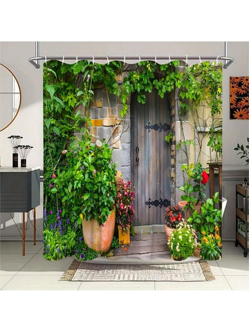 Create a peaceful and inviting atmosphere in your bathroom with our Serene Garden Oasis Shower Curtain. Inspired by modern fashion, this curtain will elevate your bathroom's style while providing a refreshing escape during every shower.