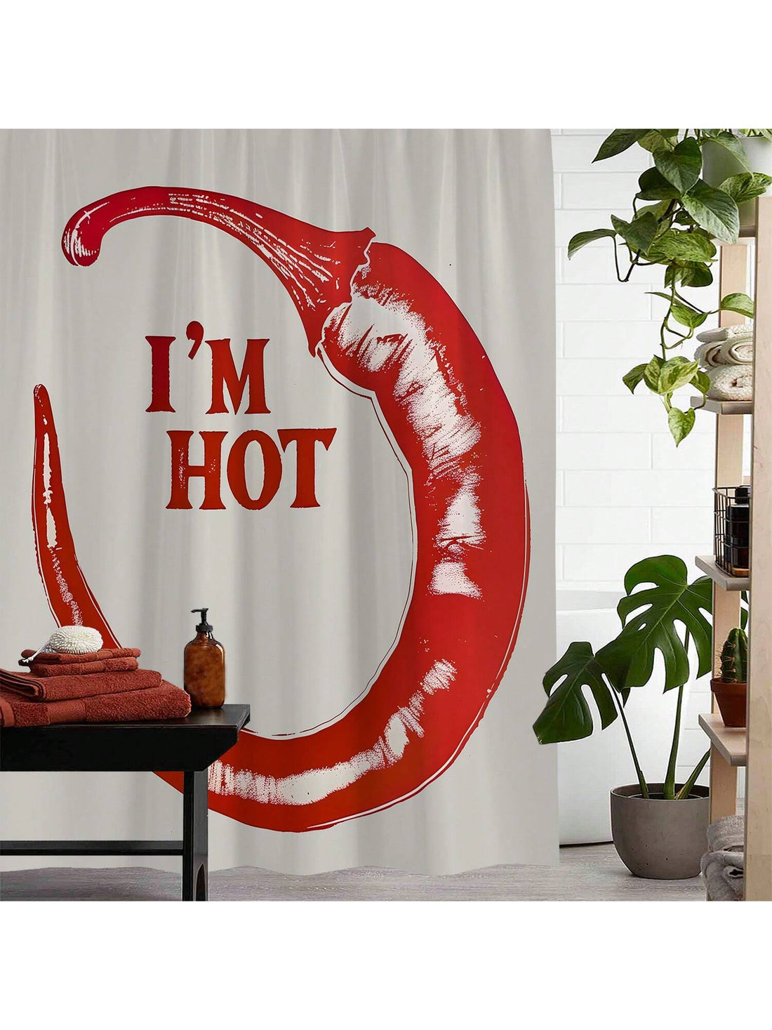 With a water-resistant design, this <a href="https://canaryhouze.com/collections/shower-curtain?sort_by=created-descending" target="_blank" rel="noopener">shower curtain</a> is perfect for any bathroom. The printed design adds a decorative touch while the 12 plastic hooks make installation a breeze. Keep your bathroom looking stylish and free from water damage with this must-have accessory