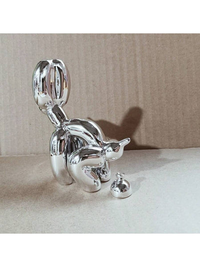 Modern Minimalist Resin Balloon Dog Sculpture - Creative Cartoon Animal Figurine for Home Decor