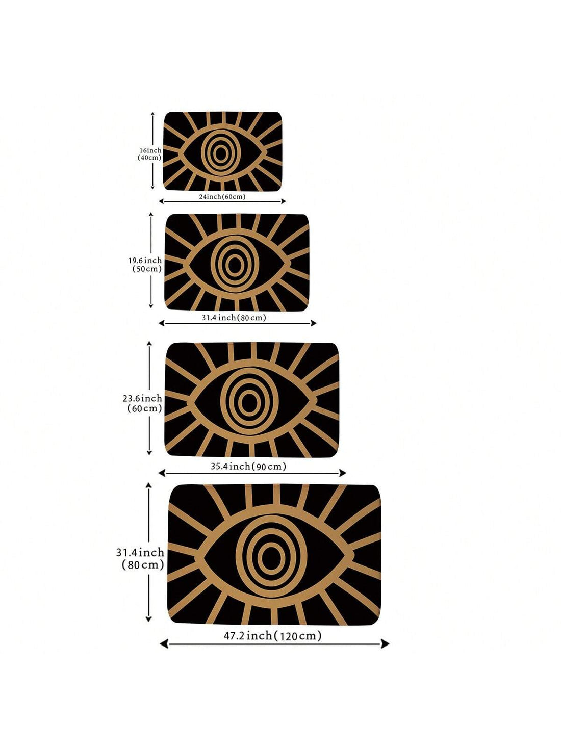 Introducing the Modern Evil Eye Pattern Door <a href="https://canaryhouze.com/collections/rugs-and-mats" target="_blank" rel="noopener">Mat</a> - a stylish addition to any room. Not only does it add a touch of elegance, but it also provides safety with its skid-resistant design. Don't compromise style for safety, get the best of both worlds with our door mat.