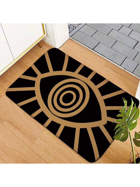 Introducing the Modern Evil Eye Pattern Door <a href="https://canaryhouze.com/collections/rugs-and-mats" target="_blank" rel="noopener">Mat</a> - a stylish addition to any room. Not only does it add a touch of elegance, but it also provides safety with its skid-resistant design. Don't compromise style for safety, get the best of both worlds with our door mat.