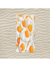 This Sunny Side Up <a href="https://canaryhouze.com/collections/towels" target="_blank" rel="noopener">beach towel</a> features a cartoon fried egg pattern, providing both a fun and functional addition to your beach essentials. Made with the utmost softness and absorbency, it promises to keep you comfortably dry while lounging under the sun.