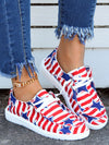 Star-Spangled Stride: Women's Patriotic Casual Sports Shoes