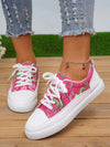 New Arrival: Fashionable Lace-Up Blue Bowknot Sneakers with Unique Design