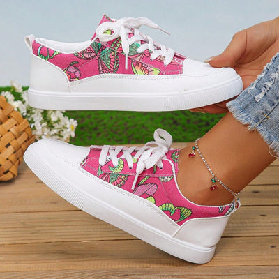 New Arrival: Fashionable Lace-Up Blue Bowknot Sneakers with Unique Design