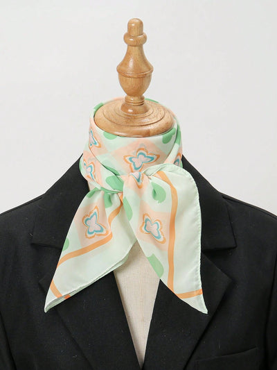 Boho Chic: The Versatile 70's Inspired Square Scarf Bandana for Ladies