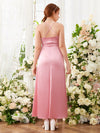 Vintage Charm: Long Camisole Wedding Season Dress for Teens