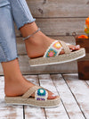 2024 Bohemian Bliss: Cross-Band Women's Flat Sandals